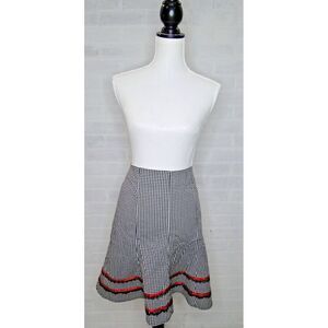 Hot topic Morbid‎ Threads Womens skirt size XXL Gingham A-line Grudge 2000s NWT